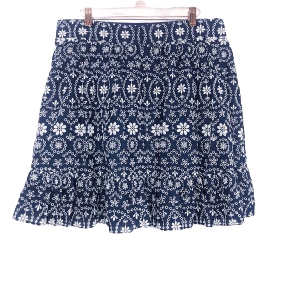 Kate Spade Shore Thing Eyelet Wrap Skirt Blue NWT - Picture 3 of 15